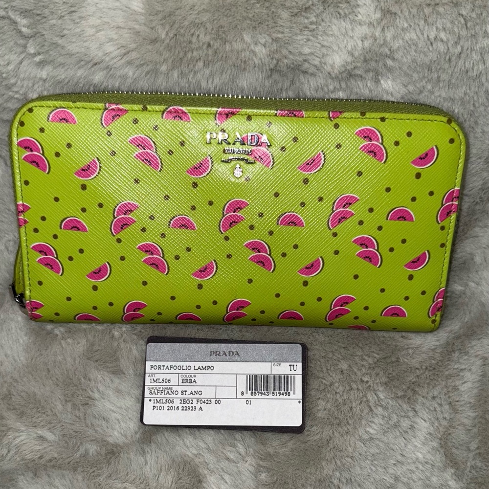 Prada Watermelon Zippy Wallet - Picture 4 of 15